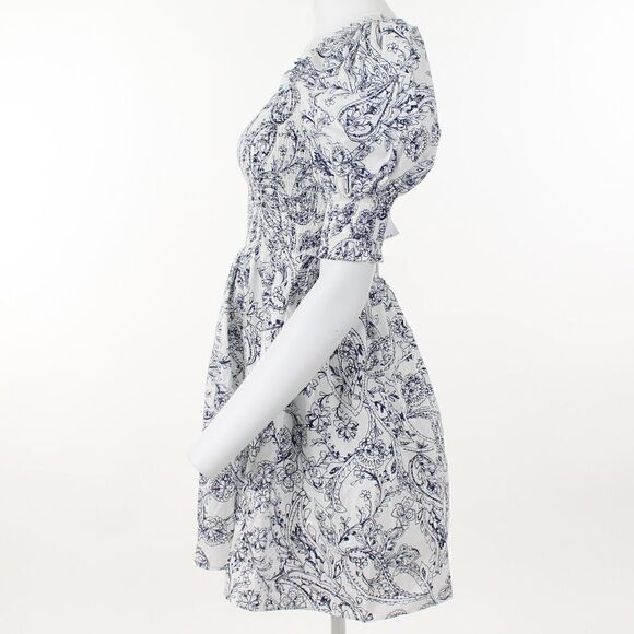 1.state Women's Puff Sleeve Mini Dress - Picture 3 of 5